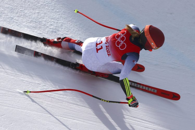 Shiffrin relieved to finish Olympic race; 9th in super-G